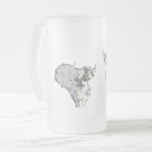 Mattierte Bier-Tasse : Durst als Buffalo Mattglas Bierglas