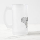 Mattierte Bier-Tasse : Durst als Buffalo Mattglas Bierglas (Links)
