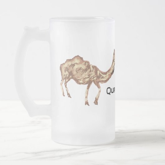 Mattierte Bier-Tasse : Durst stillen Mattglas Bierglas (Links)