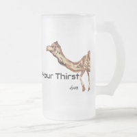 Mattierte Bier-Tasse : Durst stillen