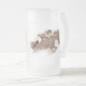 Mattierte Bier-Tasse : gewinnt im Sand Mattglas Bierglas (VorderseiteRechts)