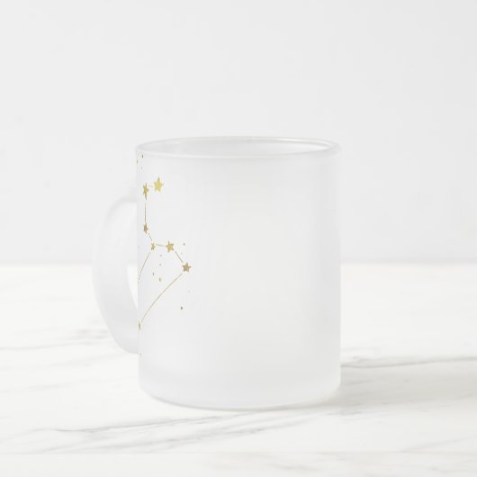 Mattierte Bier-Tasse Löwen Mattglastasse (Vorderseite Links)