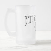 Mattierte Bier-Tasse Mattglas Bierglas (Links)