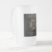 Mattierte Bier-Tasse Mattglas Bierglas (Vorderseite Links)