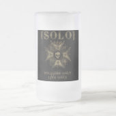 Mattierte Bier-Tasse Mattglas Bierglas (Mittel)