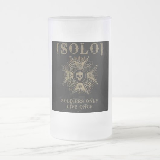 Mattierte Bier-Tasse Mattglas Bierglas (Mittel)