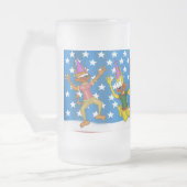 Mattierte Bier-Tasse Mattglas Bierglas (Links)