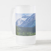 Mattierte Bier-Tasse Mattglas Bierglas (Vorderseite Links)