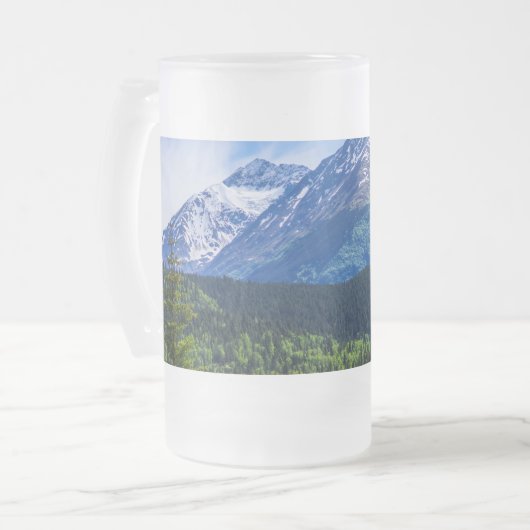 Mattierte Bier-Tasse Mattglas Bierglas (Vorderseite Links)