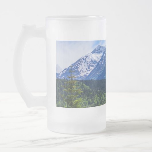 Mattierte Bier-Tasse Mattglas Bierglas (Links)
