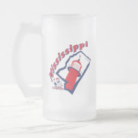 Mattierte Bier-Tasse Mississippis