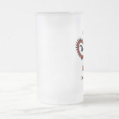 Mattierte Bier-Tasse mit lustigem humorvollen Tenn Mattglas Bierglas (Mittel)