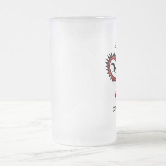 Mattierte Bier-Tasse mit lustigem humorvollen Tenn Mattglas Bierglas (Mittel)