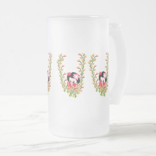 Mattierte Bier-Tasse : Sehen Sie sich Innerhalb Mattglas Bierglas (VorderseiteRechts)