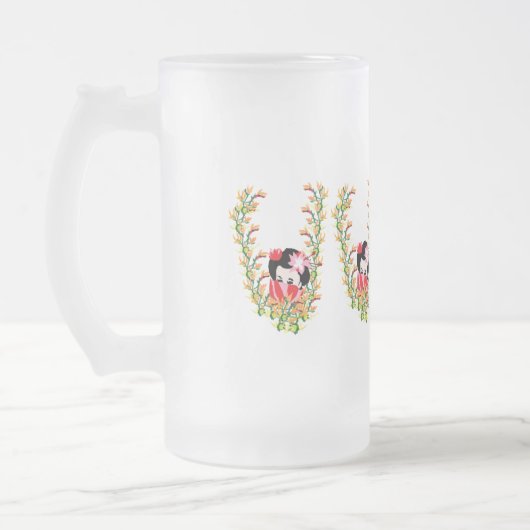 Mattierte Bier-Tasse : Sehen Sie sich Innerhalb Mattglas Bierglas (Links)