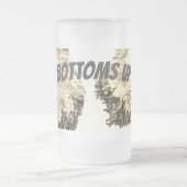 Mattierte Bier-Tasse : Teller hoch. Mattglas Bierglas (Mittel)