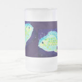 Mattierte Bier-Tasse: Tropicle Fish Mattglas Bierglas (Mittel)