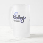 Mattierte Bier-Tassen BBES Mattglas Bierglas (Vorderseite Links)