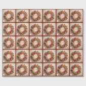 "Mattierte Blumenfantasy" Geschenkpapier (Flach)