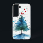 Mattierte Blüte Samsung Galaxy Hülle<br><div class="desc">Eine weiche,  blaue Blume,  die in eisiger Eleganz blüht,  Set gegen einen schneebedeckten Dunst.</div>