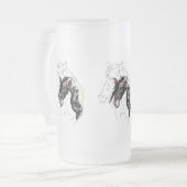 Mattierte Brillenware: Grand-Stallion Mattglas Bierglas (Vorderseite Links)