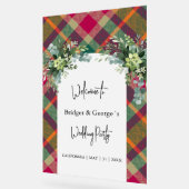 mattierte bunt schottische Herbsthochzeit Acrylschild (Winkel)