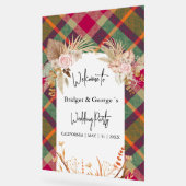 mattierte bunt schottische Herbsthochzeit Acrylschild (Winkel)