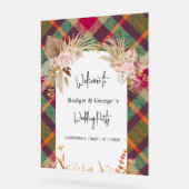 mattierte bunt schottische Herbsthochzeit Acrylschild (Winkel)