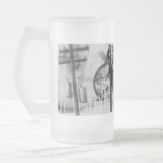 Mattierte das Bier-Tasse des Störungssuchers Mattglas Bierglas