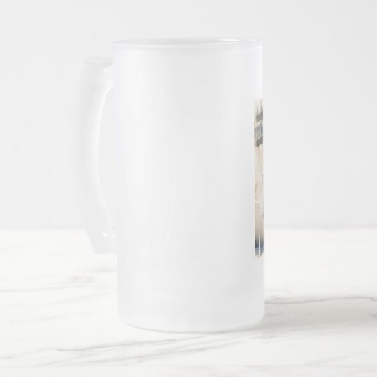 Mattierte das Bier-Tasse des Störungssuchers Mattglas Bierglas (Vorderseite Links)