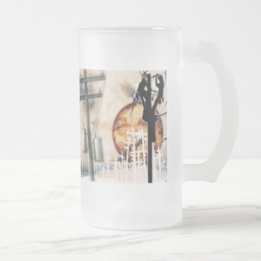 Mattierte das Bier-Tasse des Störungssuchers Mattglas Bierglas (Rechts)