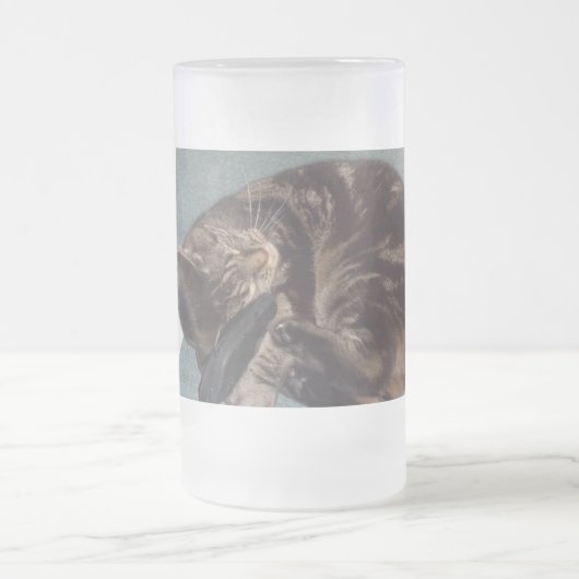 Mattierte Dave-Tasse Mattglas Bierglas (Mittel)