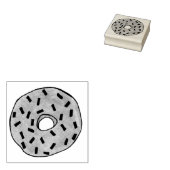 Mattierte Donut Doughnut mit Sprinklen Feinschmeck Gummistempel (Stempel)