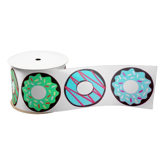 Mattierte Donuts für den Frühling Satinband (Spule)
