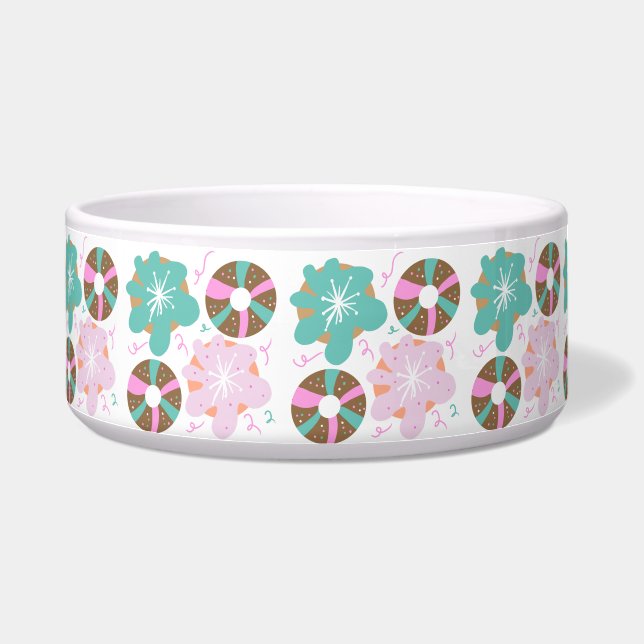 Mattierte Donuts Pink Doodles Napf (Links)