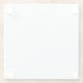 Mattierte Farbe | Classic | elegant Glasuntersetzer (Rückseite)