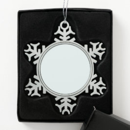 Mattierte Farbe | Classic | elegant Schneeflocken Zinn-Ornament