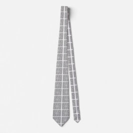 Mattierte Fensterscheiben Neck Tie (grau & weiß) Krawatte