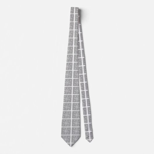 Mattierte Fensterscheiben Neck Tie (grau & weiß) Krawatte (Vorderseite)