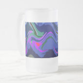 Mattierte Fiesta 3 (blau) Tasse aus Glas (Vorderseite Links)