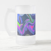Mattierte Fiesta 3 (blau) Tasse aus Glas (Links)
