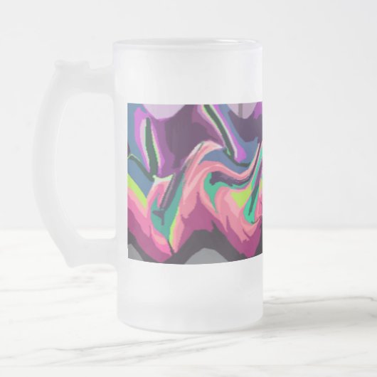 Mattierte Fiesta 5 (pink) Tasse aus Glas (Links)
