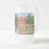 Mattierte Glashütte im gesamten Krieg Mattglas Bierglas (VorderseiteRechts)