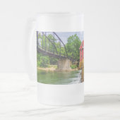 Mattierte Glashütte im gesamten Krieg Mattglas Bierglas (Vorderseite Links)