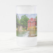 Mattierte Glashütte im gesamten Krieg Mattglas Bierglas (Mittel)