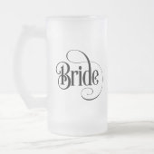 Mattierte Glass Beer Tasse (Links)