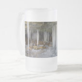 Mattierte Glass-Bier-Tasse Mattglas Bierglas (Vorderseite Links)