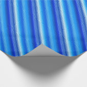 Mattierte Glasstreifen - Kobalt und Blassblau Geschenkpapier (Ecke)