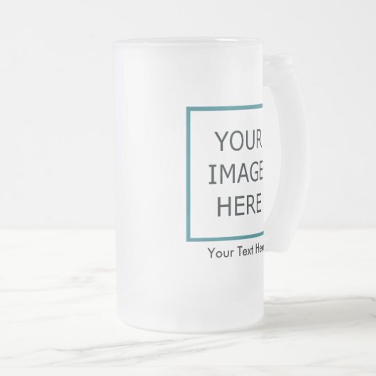 Mattierte GlasTasse 2 Mattglas Bierglas (VorderseiteRechts)