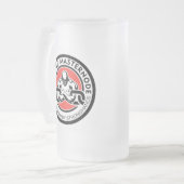Mattierte GlasTasse Mattglas Bierglas (Vorderseite Links)